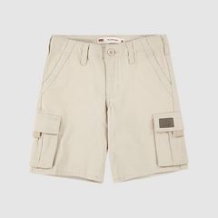 Traditional Cargo Shorts Little Boys 4-7 — Oatmeal - Beige 1