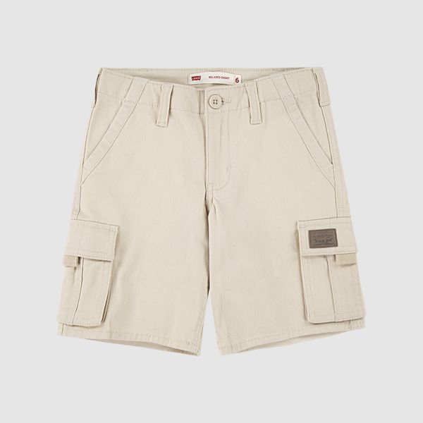Traditional Cargo Shorts Little Boys 4-7 — Oatmeal - Beige