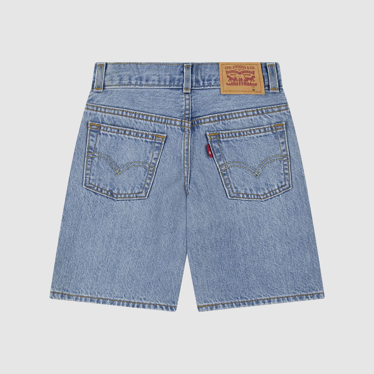 Traditional Cargo Shorts Little Boys 4-7 — From Scratch No Destruction - Light Wash
