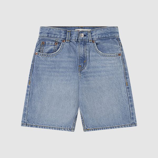 Traditional Cargo Shorts Little Boys 4-7 — From Scratch No Destruction - Light Wash