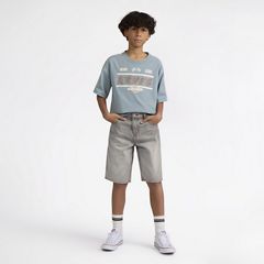 Traditional Cargo Shorts Big Boys 8-20 — Boulder - Light Wash 5