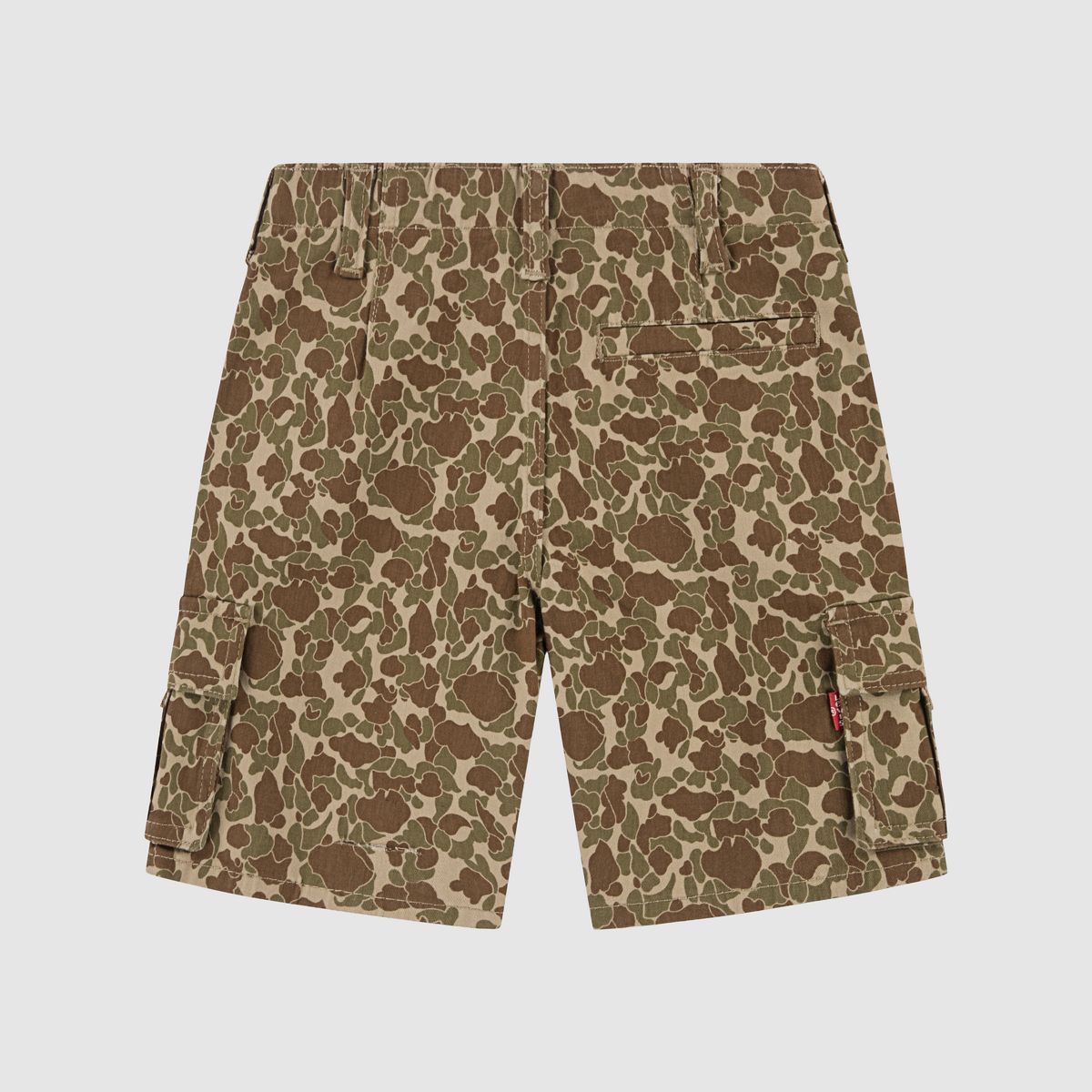 Traditional Cargo Shorts Little Boys 4-7 — Harvest Gold Camo - Brown
