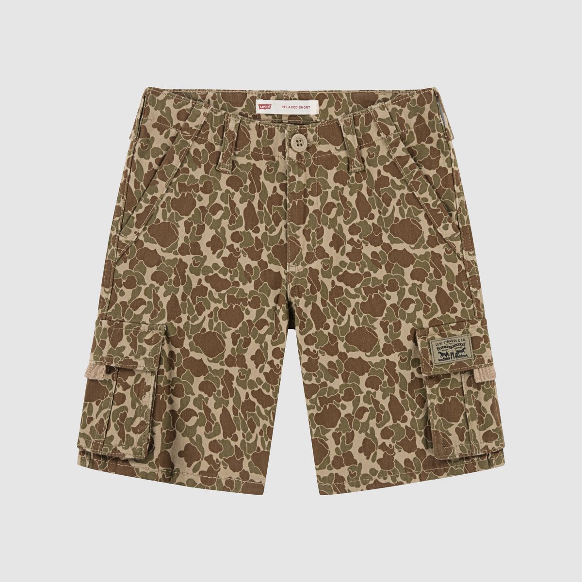 Traditional Cargo Shorts Little Boys 4-7 — Harvest Gold Camo - Brown