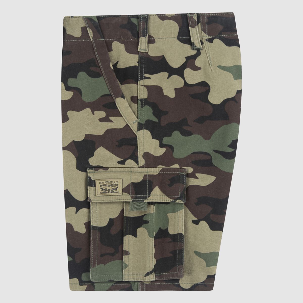 Traditional Cargo Shorts Big Boys 8-20 — Cypress Camo - Green