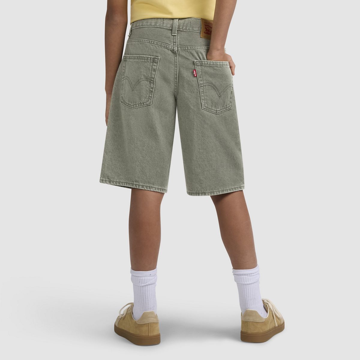 Traditional Cargo Shorts Big Boys 8-20 — Cacti Wash - Medium Wash