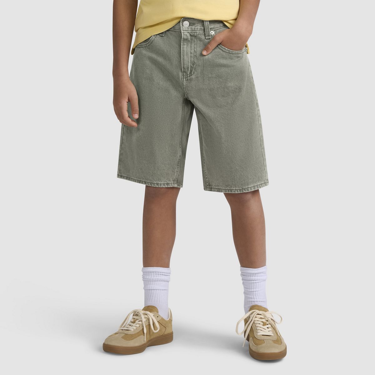 Traditional Cargo Shorts Big Boys 8-20 — Cacti Wash - Medium Wash