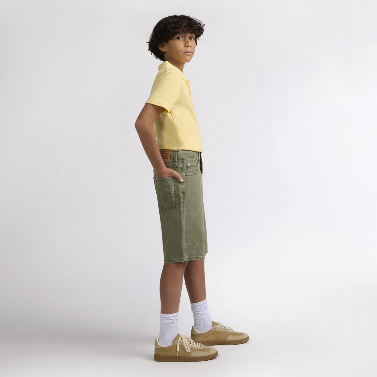 Traditional Cargo Shorts Big Boys 8-20 — Cacti Wash - Medium Wash