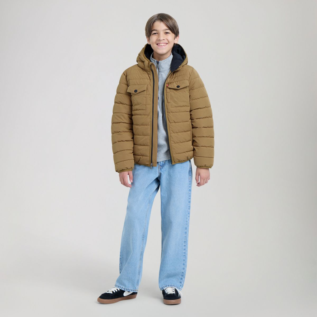 Heavy Weight Puffer Jacket Big Boys 8-20 — Ermine