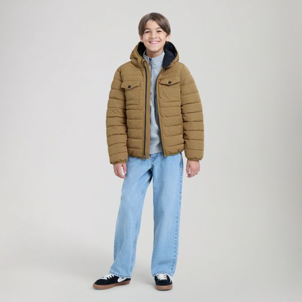 Heavy Weight Puffer Jacket Big Boys 8-20 — Ermine