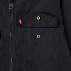 Mesh Lined Bomber Jacket Big Boys 8-20 — Black Stretch 7