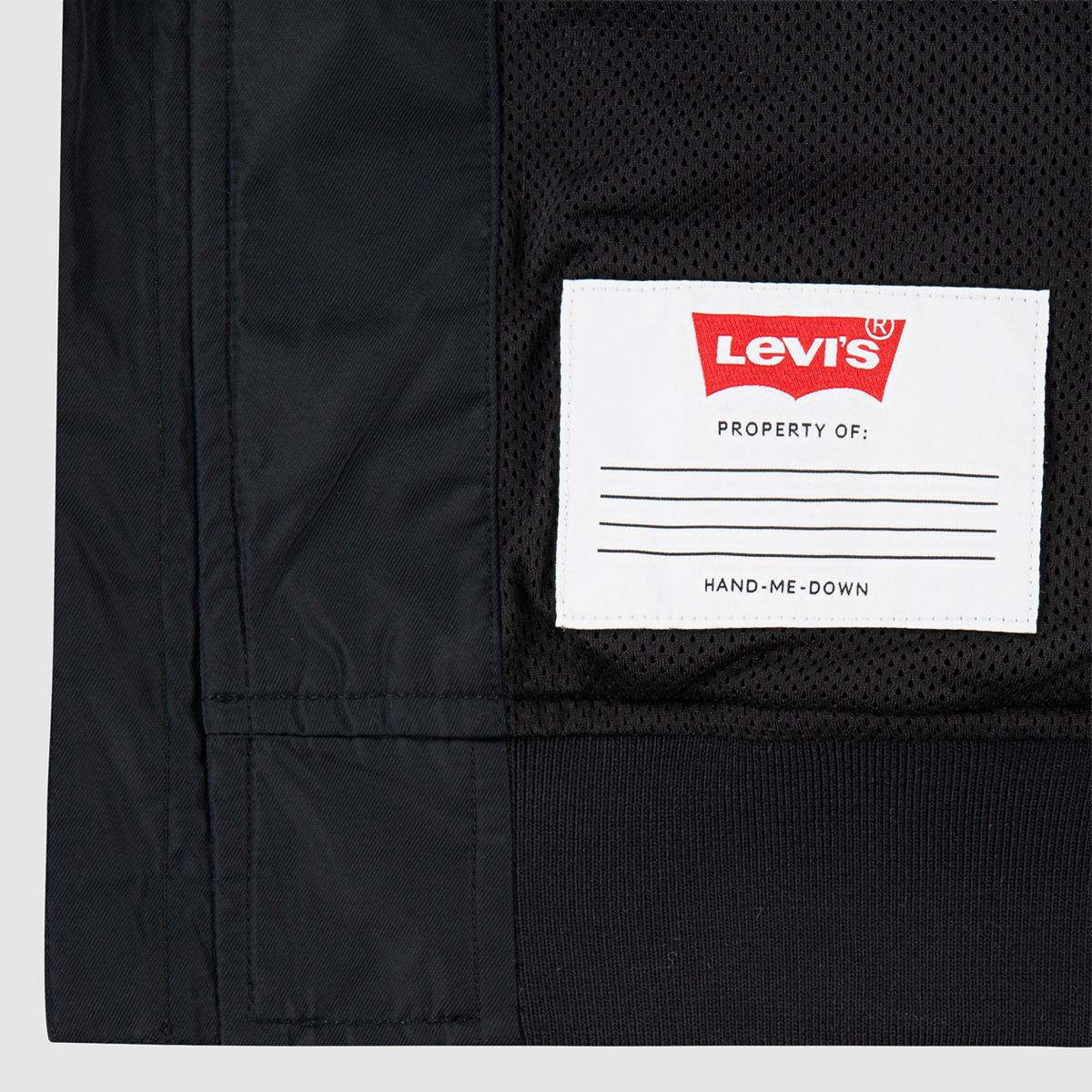 Mesh Lined Bomber Jacket Big Boys 8-20 — Black Stretch