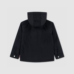 Hooded Sherpa Lined Jacket Little Boys 4-7 — Jet Black - Black 2