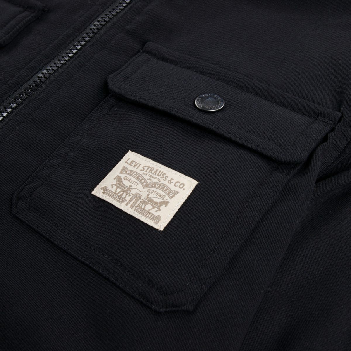 Hooded Sherpa Lined Jacket Little Boys 4-7 — Jet Black - Black