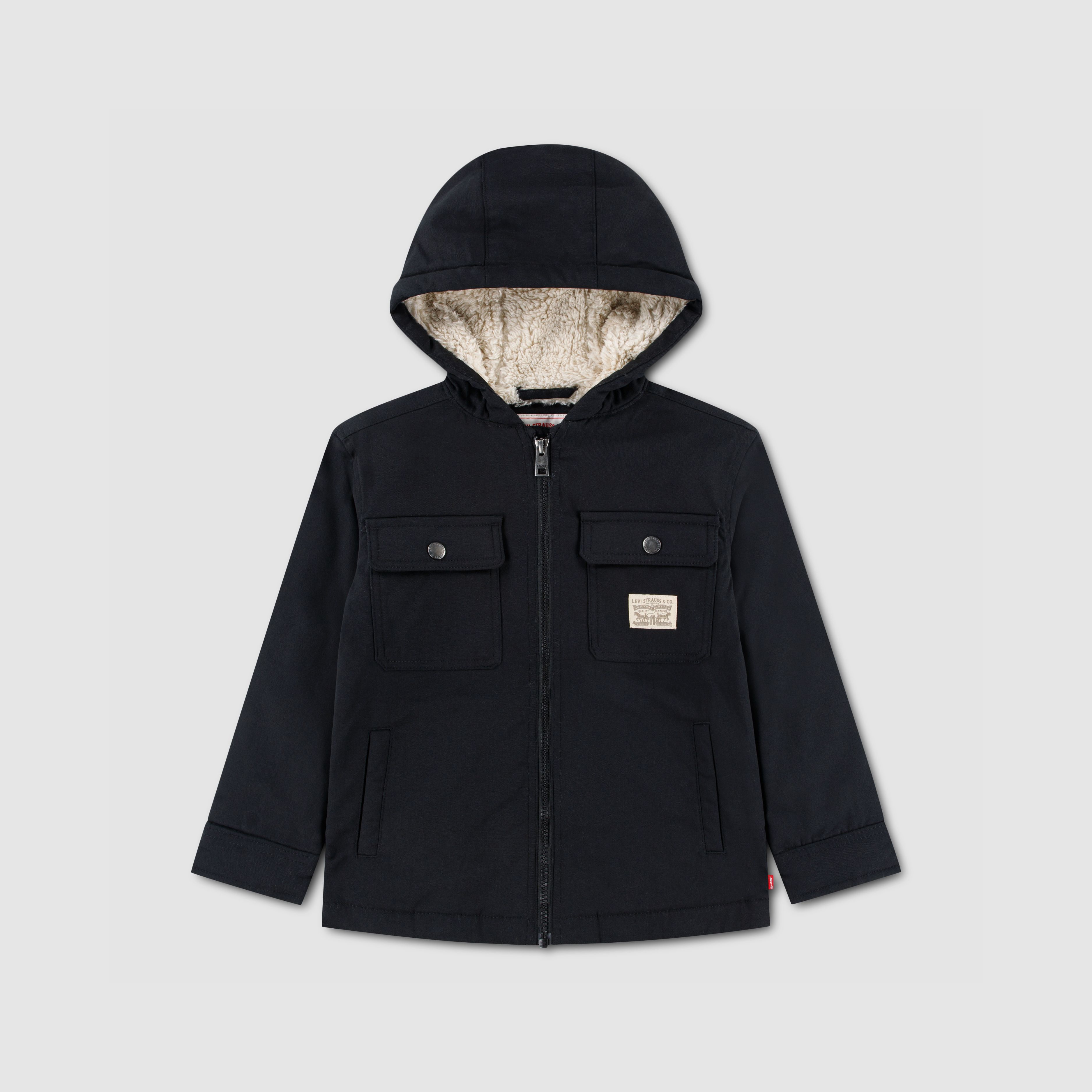 Hooded Sherpa Lined Jacket Little Boys 4-7 1