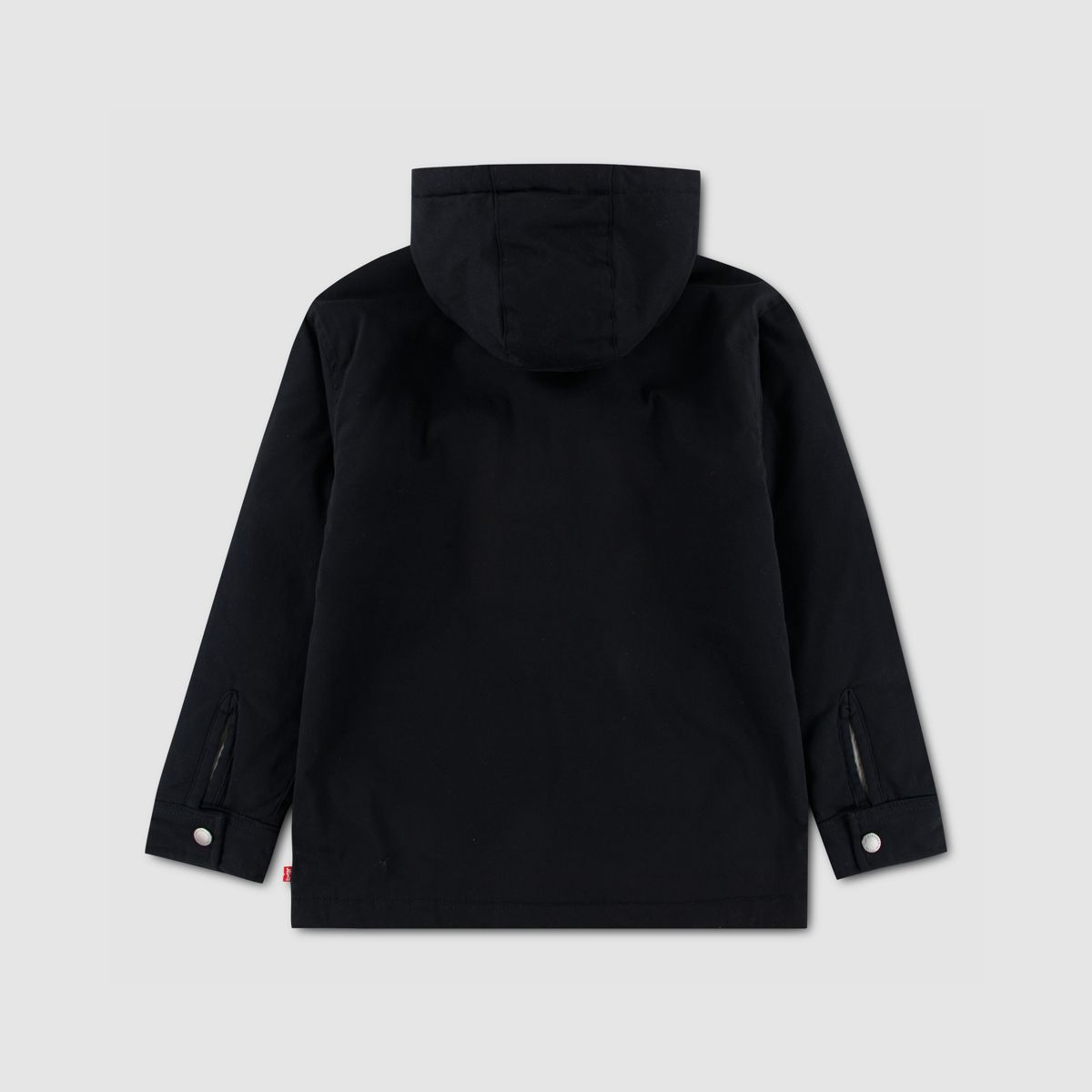 Hooded Sherpa Lined Jacket Big Boys 8-20 — Jet Black - Black