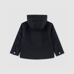 Hooded Sherpa Lined Jacket Toddler Boys 2T-4T — Jet Black - Black 2
