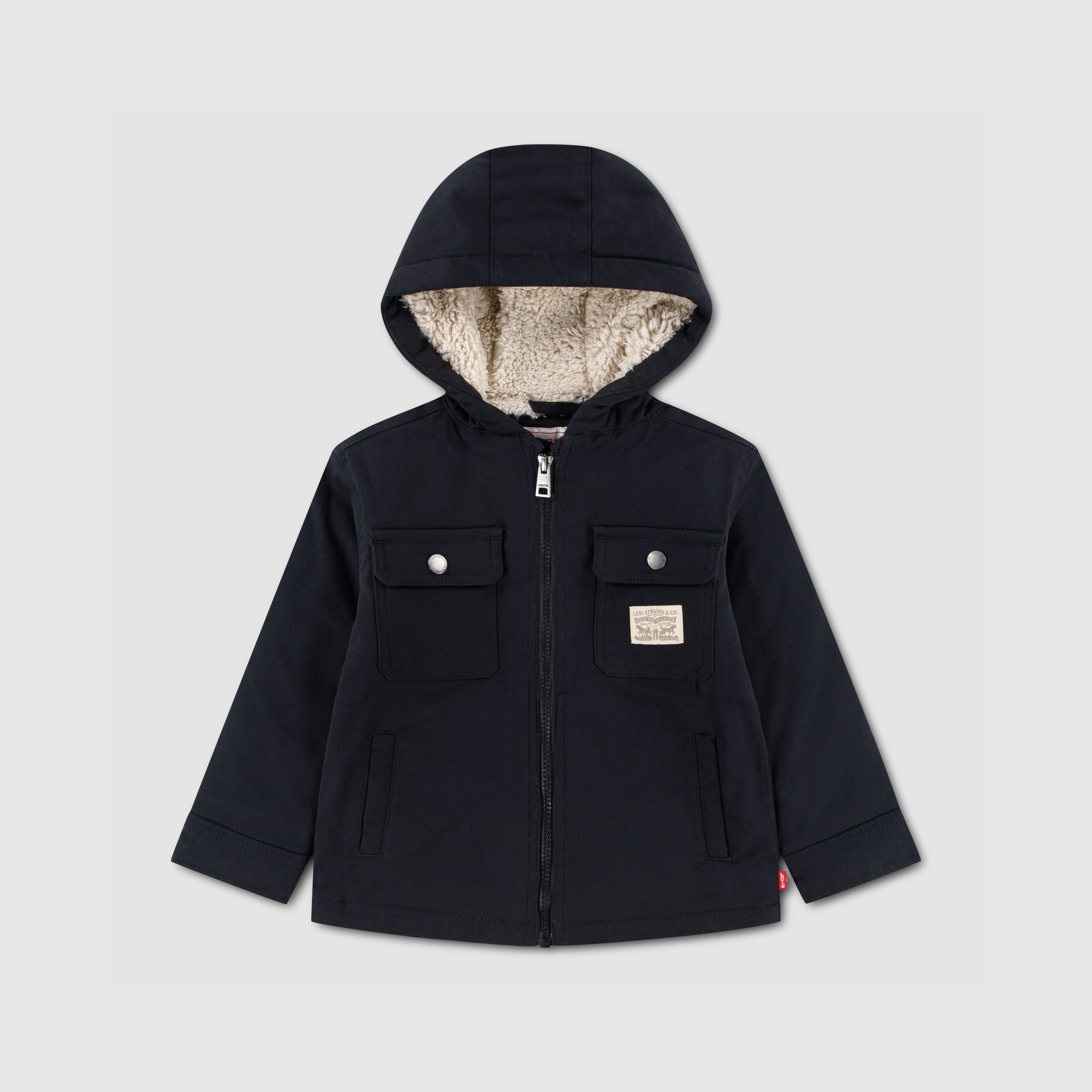 Hooded Sherpa Lined Jacket Toddler Boys 2T-4T 1