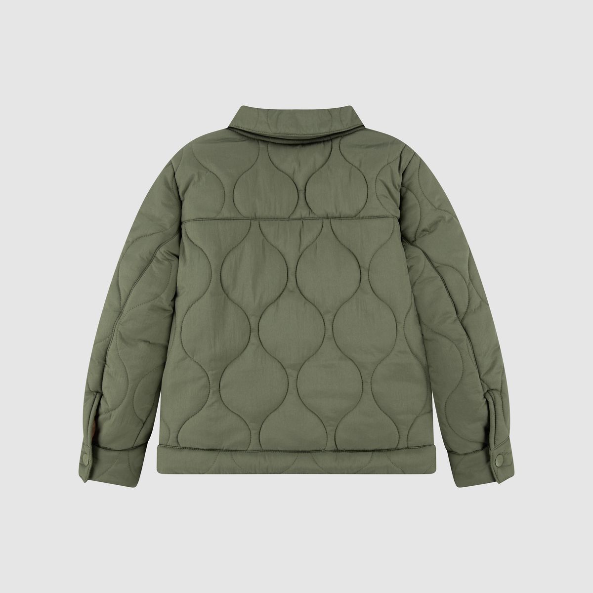 Quilted Trucker Jacket Little Boys 4-7 — Four Leaf Clover - Green