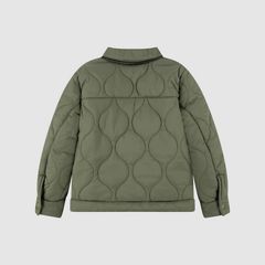 Quilted Trucker Jacket Little Boys 4-7 — Four Leaf Clover - Green 2