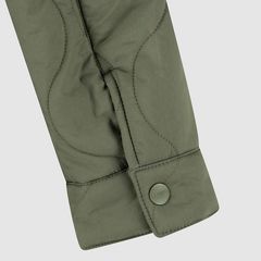 Quilted Trucker Jacket Little Boys 4-7 — Four Leaf Clover - Green 5