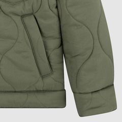 Quilted Trucker Jacket Little Boys 4-7 — Four Leaf Clover - Green 8