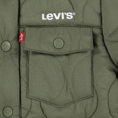 Quilted Trucker Jacket Little Boys 4-7 — Four Leaf Clover - Green 9