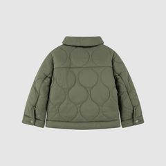 Quilted Trucker Jacket Toddler Boys 2T-4T — Four Leaf Clover - Green 2