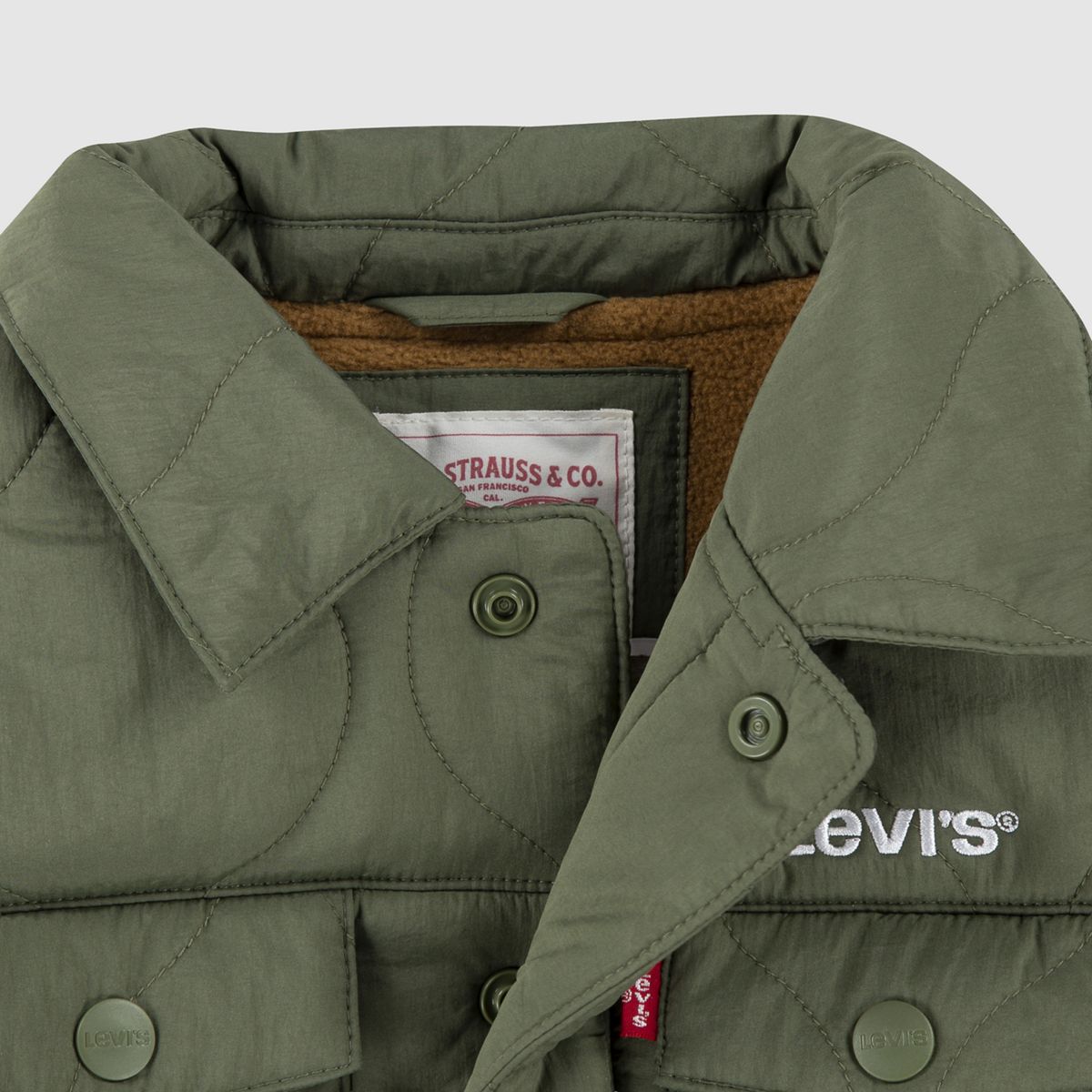 Quilted Trucker Jacket Toddler Boys 2T-4T — Four Leaf Clover - Green