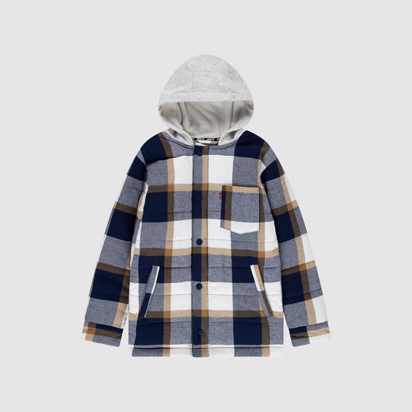 Synthetic Filled Shacket Big Boys 8-20 — Dress Blues - Blue