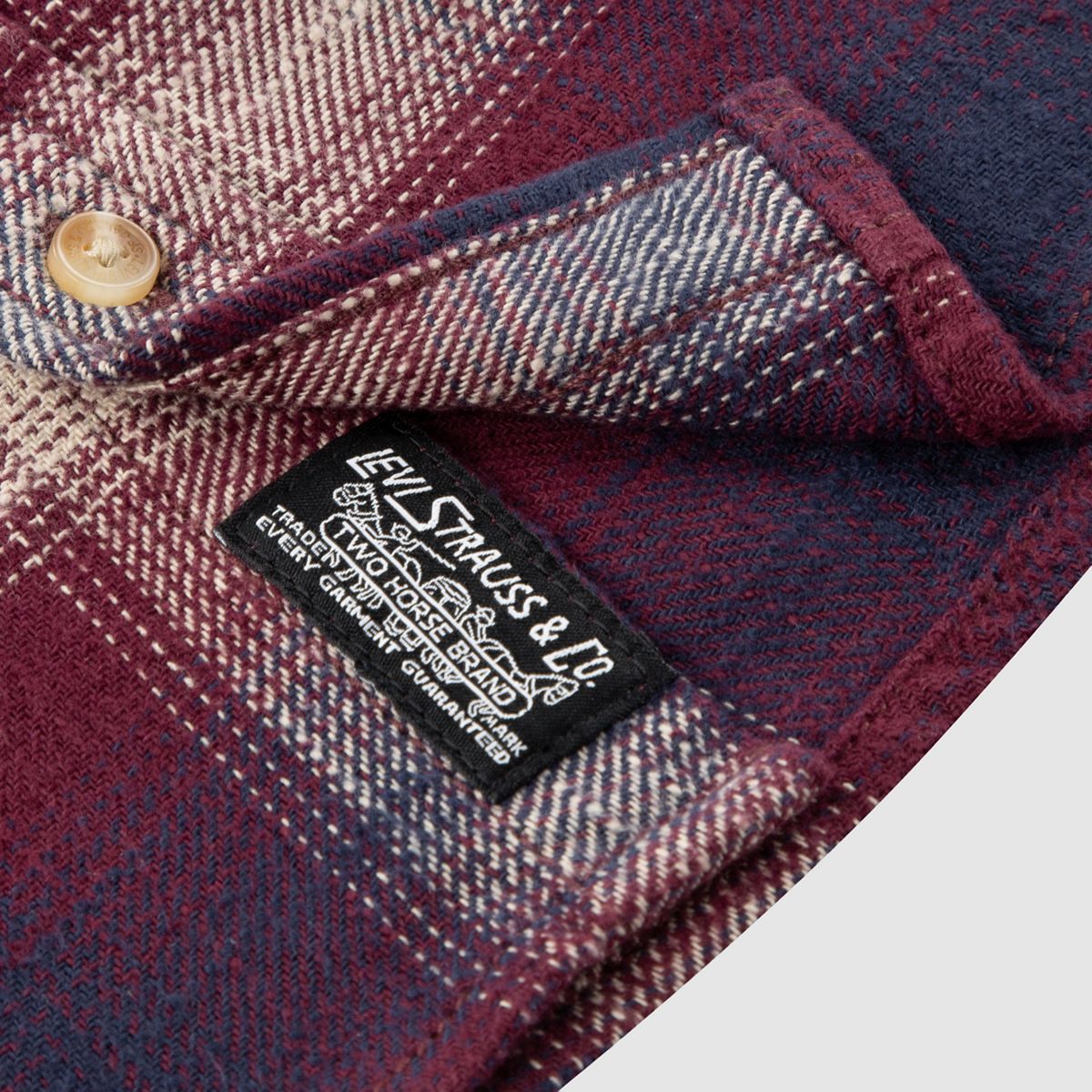 Shadow Plaid Shirt Big Boys 8-20 — Tawny Port - Red