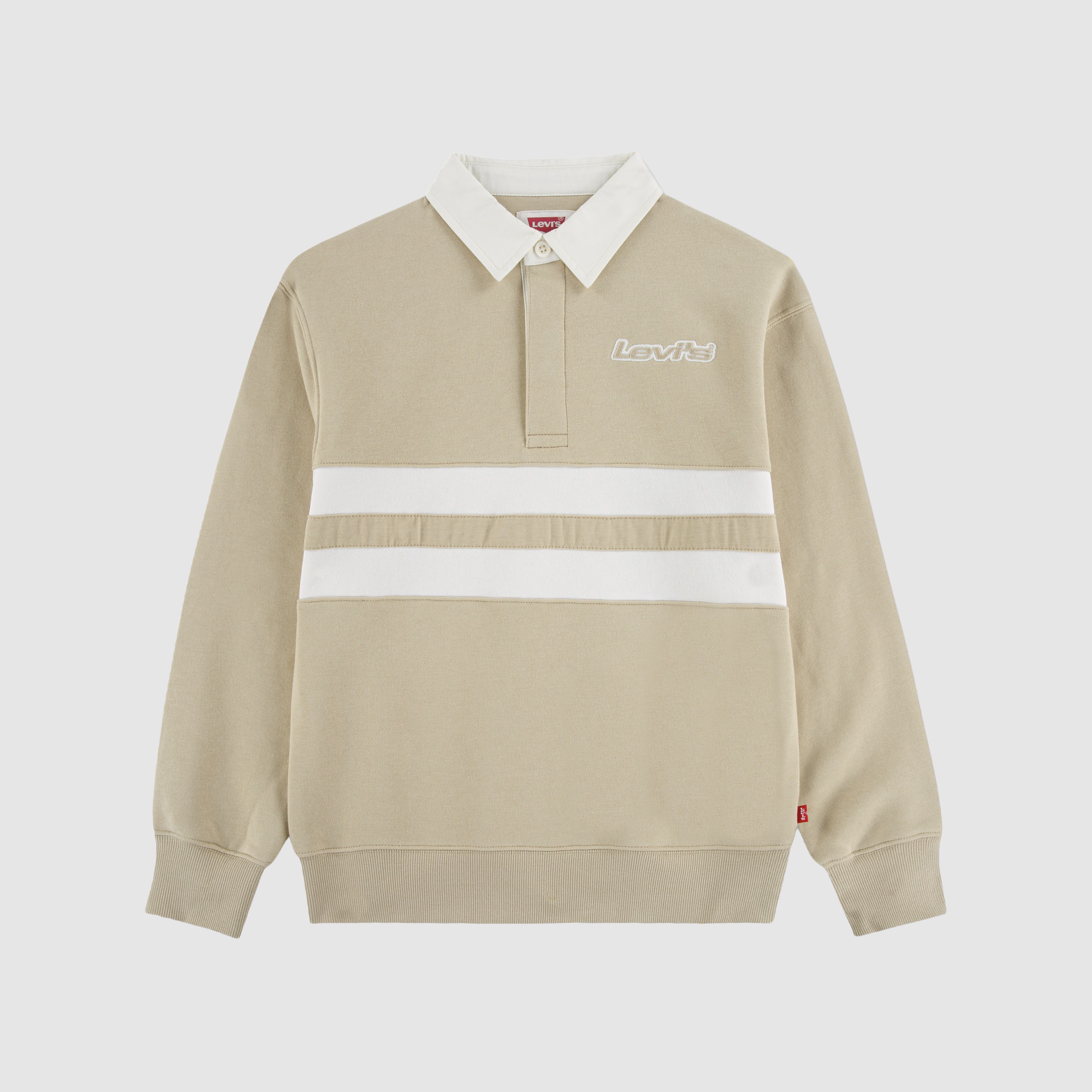 Striped Rugby Sweatshirt Big Boys 8-20 11