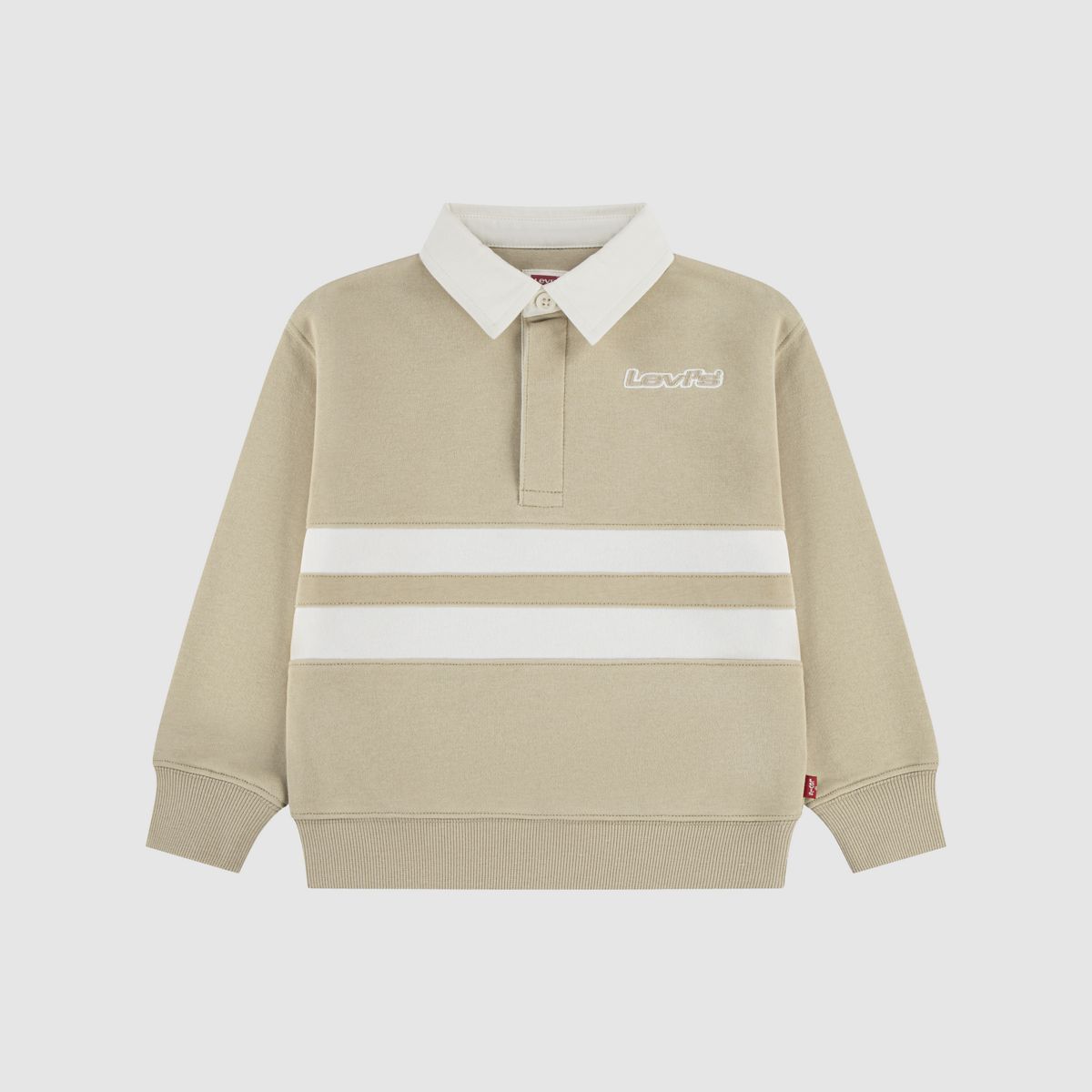 Striped Rugby Sweatshirt Toddler Boys 2T-4T — Fields Of Rye - Brown
