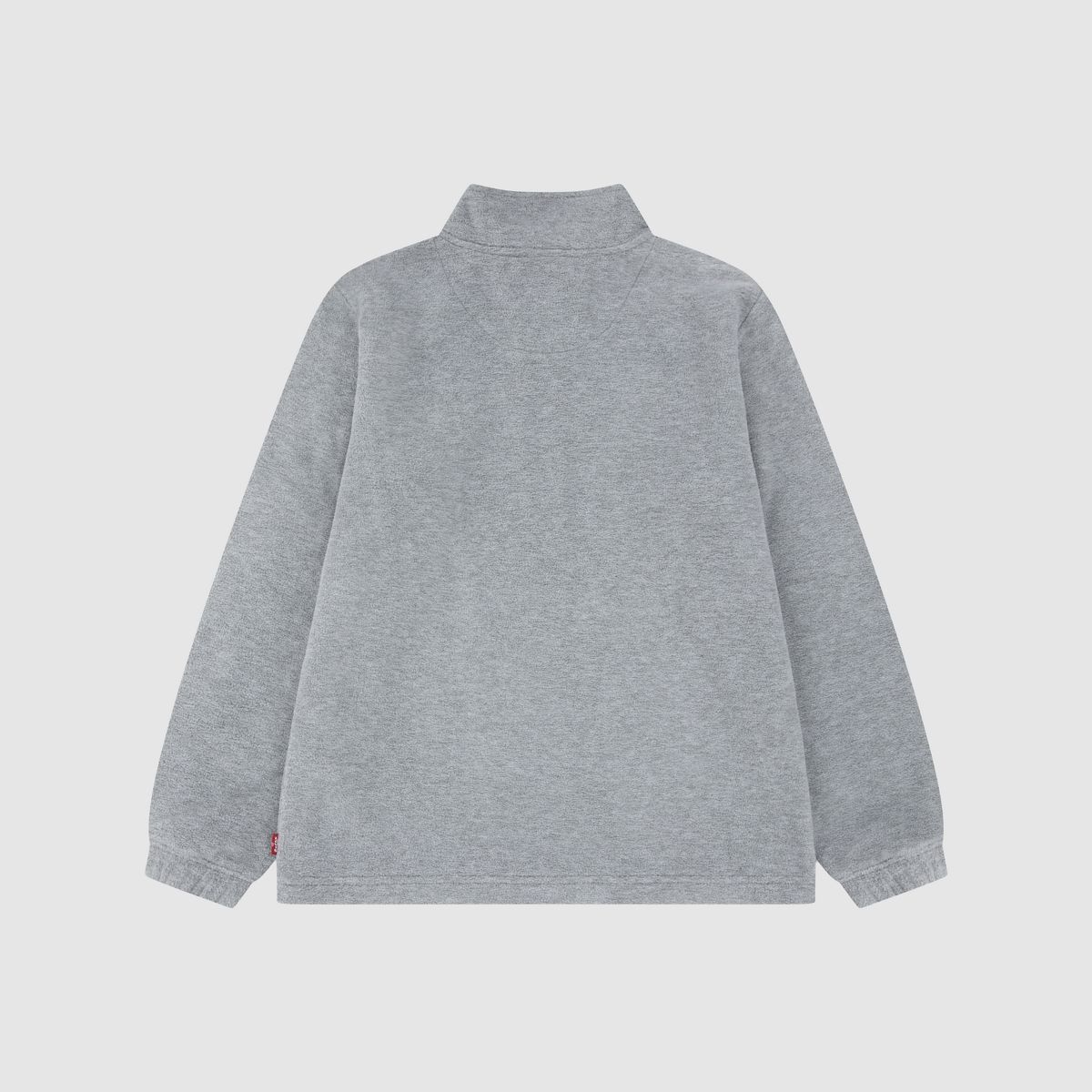 Solid 1/4 Zip Big Boys 8-20 — Grey Heather - Charcoal