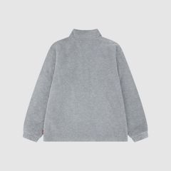 Solid 1/4 Zip Big Boys 8-20 — Grey Heather - Charcoal 2