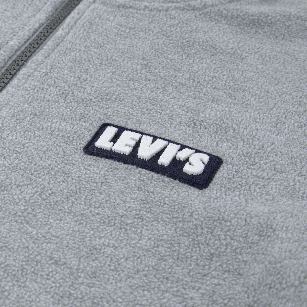 Solid 1/4 Zip Big Boys 8-20 — Grey Heather - Charcoal