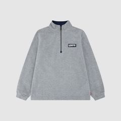 Solid 1/4 Zip Big Boys 8-20 — Grey Heather - Charcoal 1