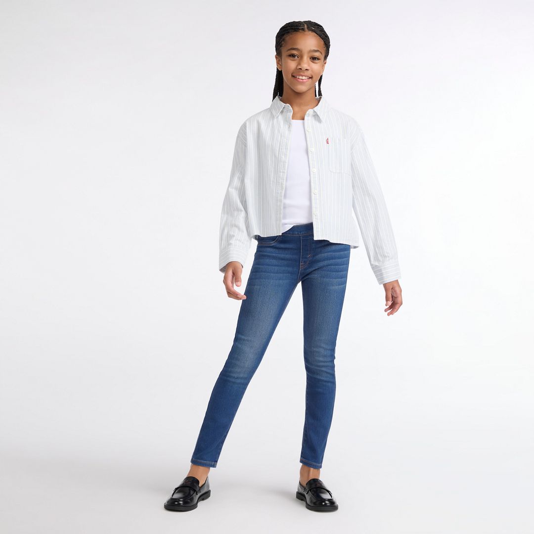 Levi's Big Girls Pull On Jegging - Medium Blue