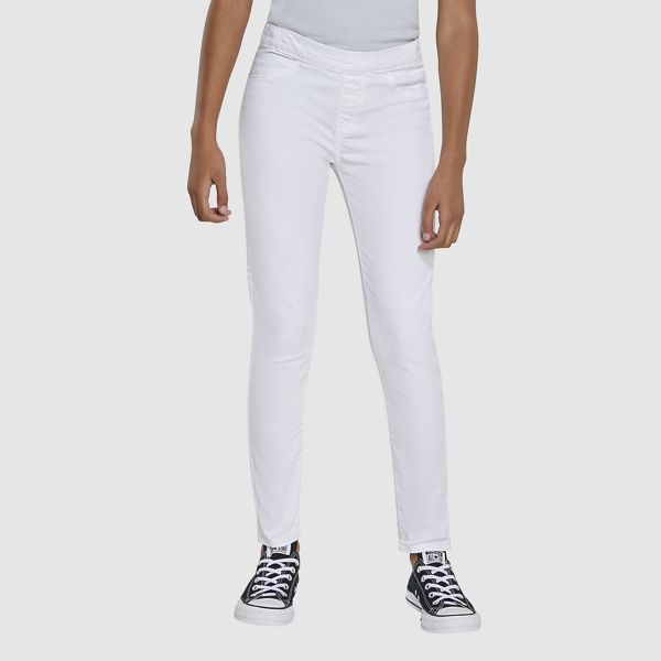 Pull On Jeggings Big Girls 7-16 — White
