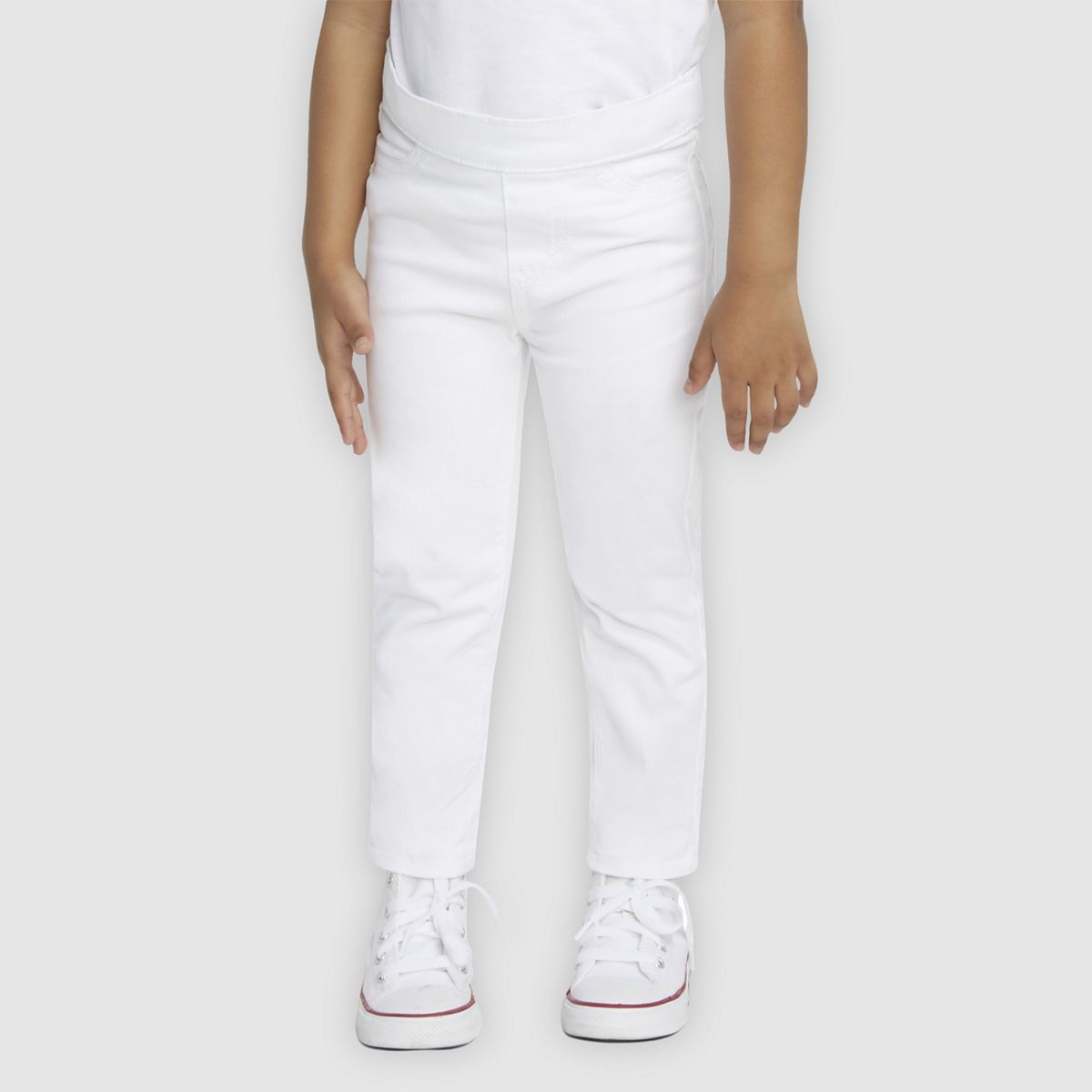 Pull On Jeggings Toddler Girls 2T-4T — White - White