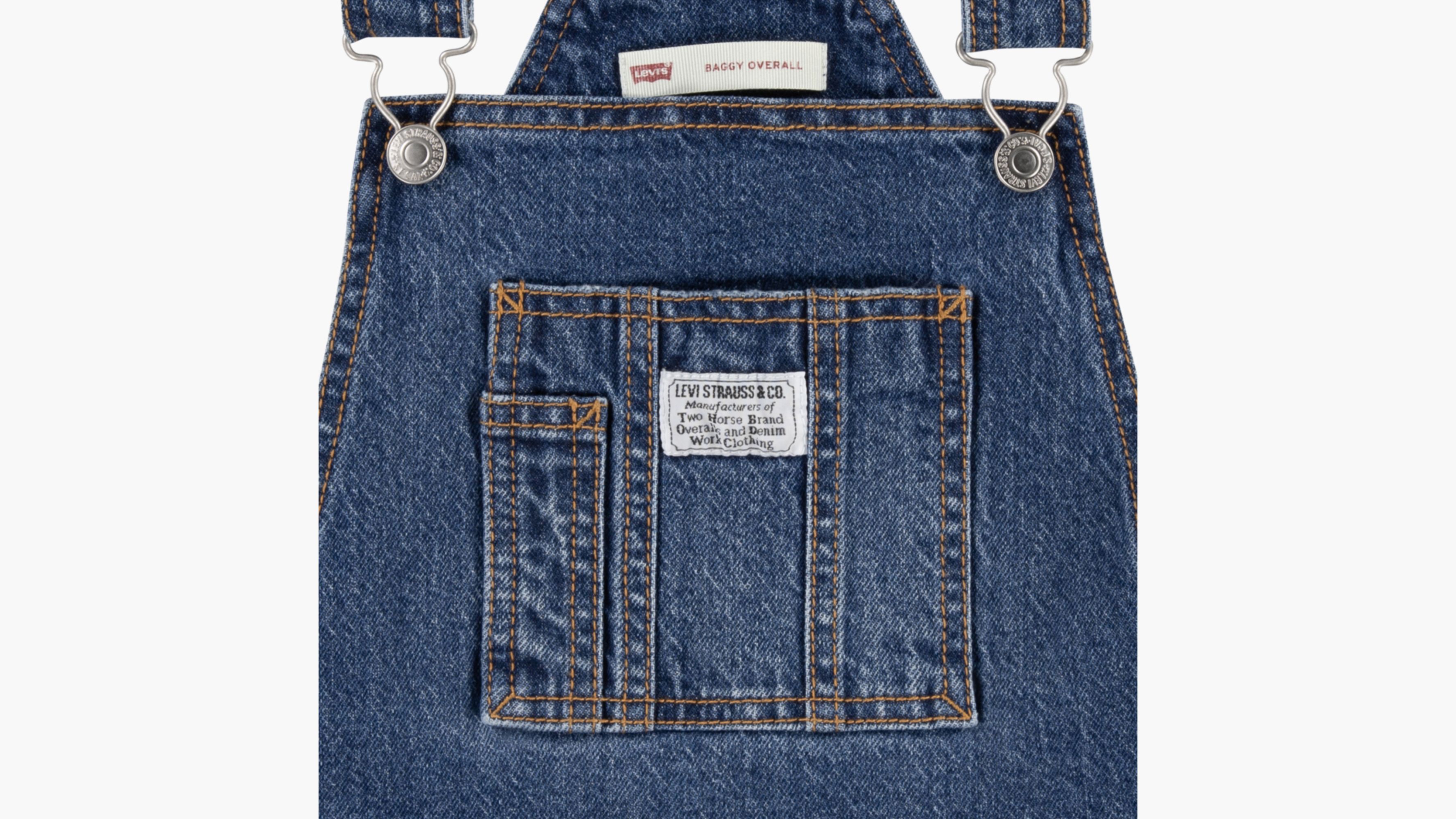 Baggy Denim Overalls Big Girls 7-16 3