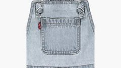 Knot Strap Shortalls Little Girls 4-6 — Day Off - Light Wash 4
