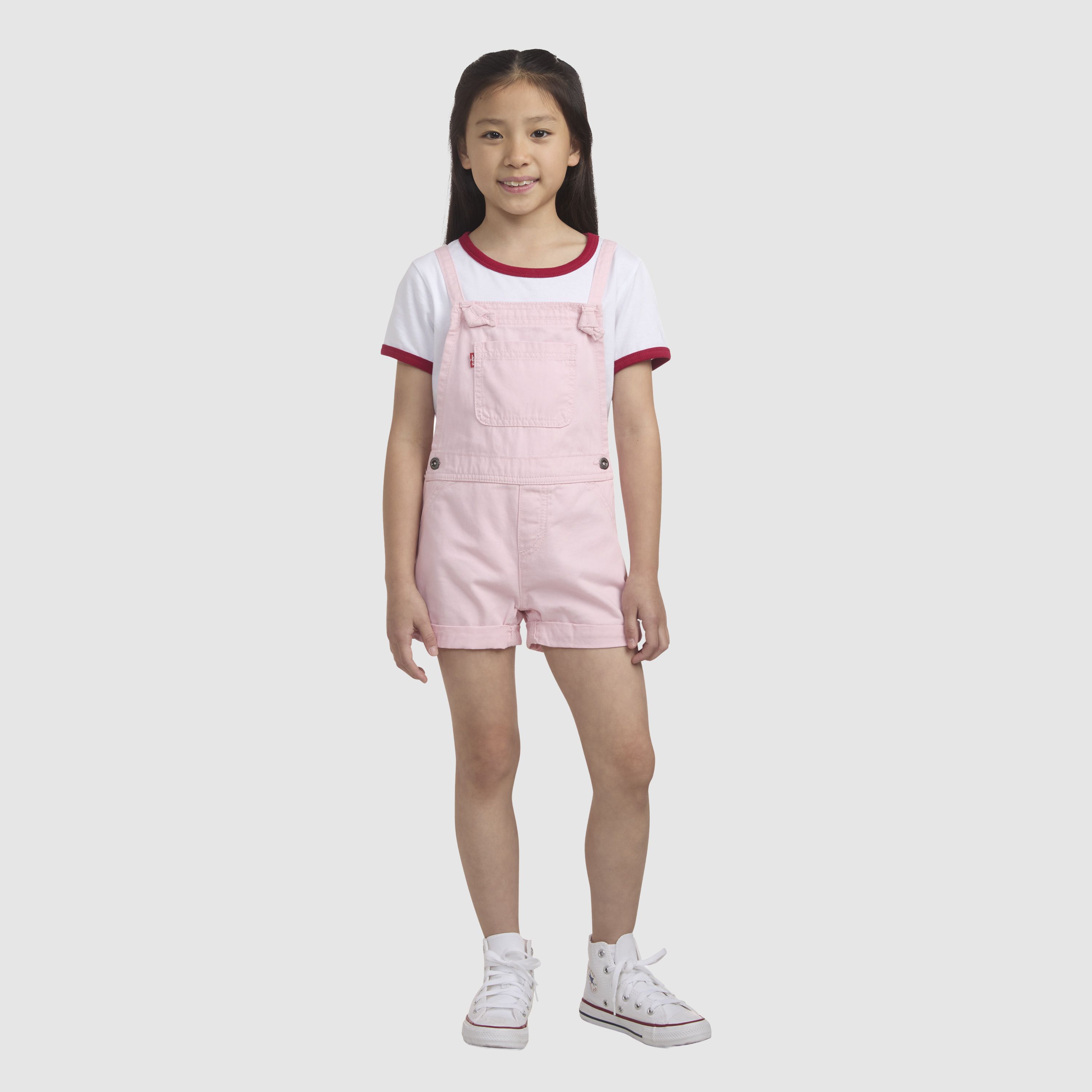 Knot Stap Shortalls Little Girls 4-6 2