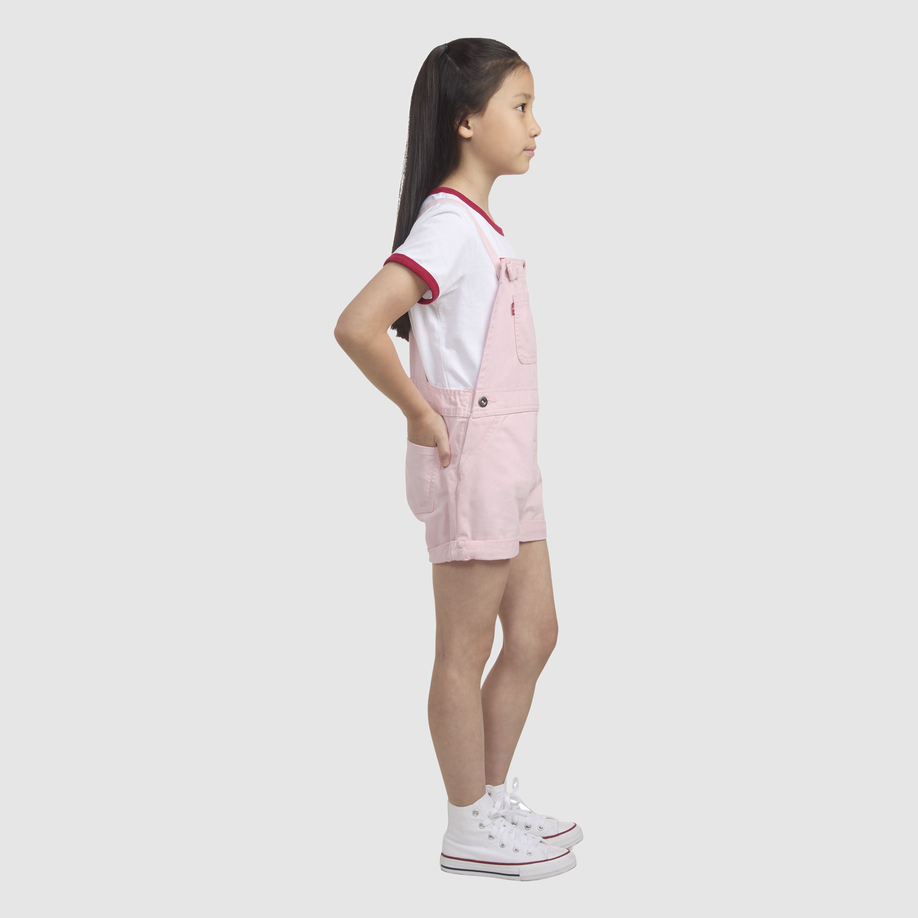 Knot Stap Shortalls Little Girls 4-6 3