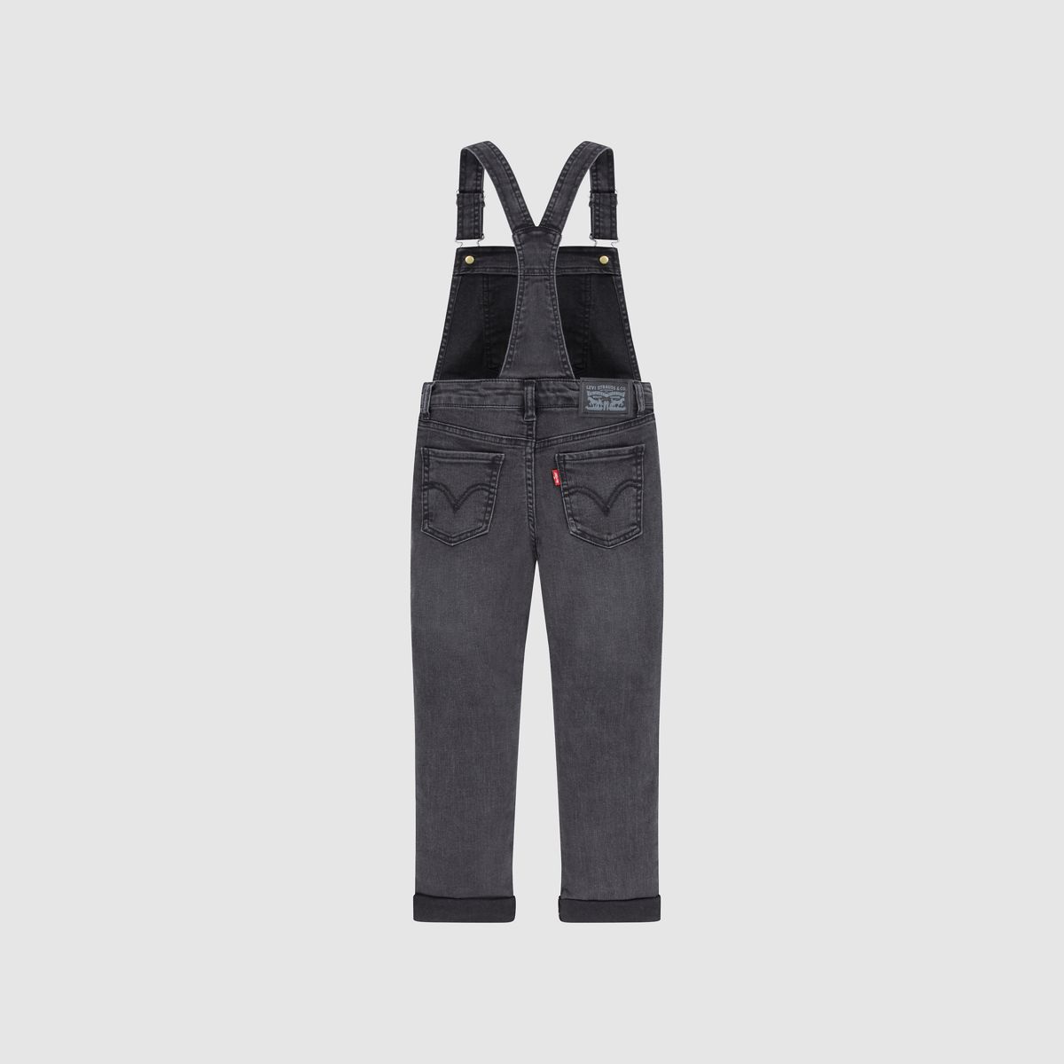 Little Girls 4-6x Girlfriend Overalls — Skyler - Dark Wash
