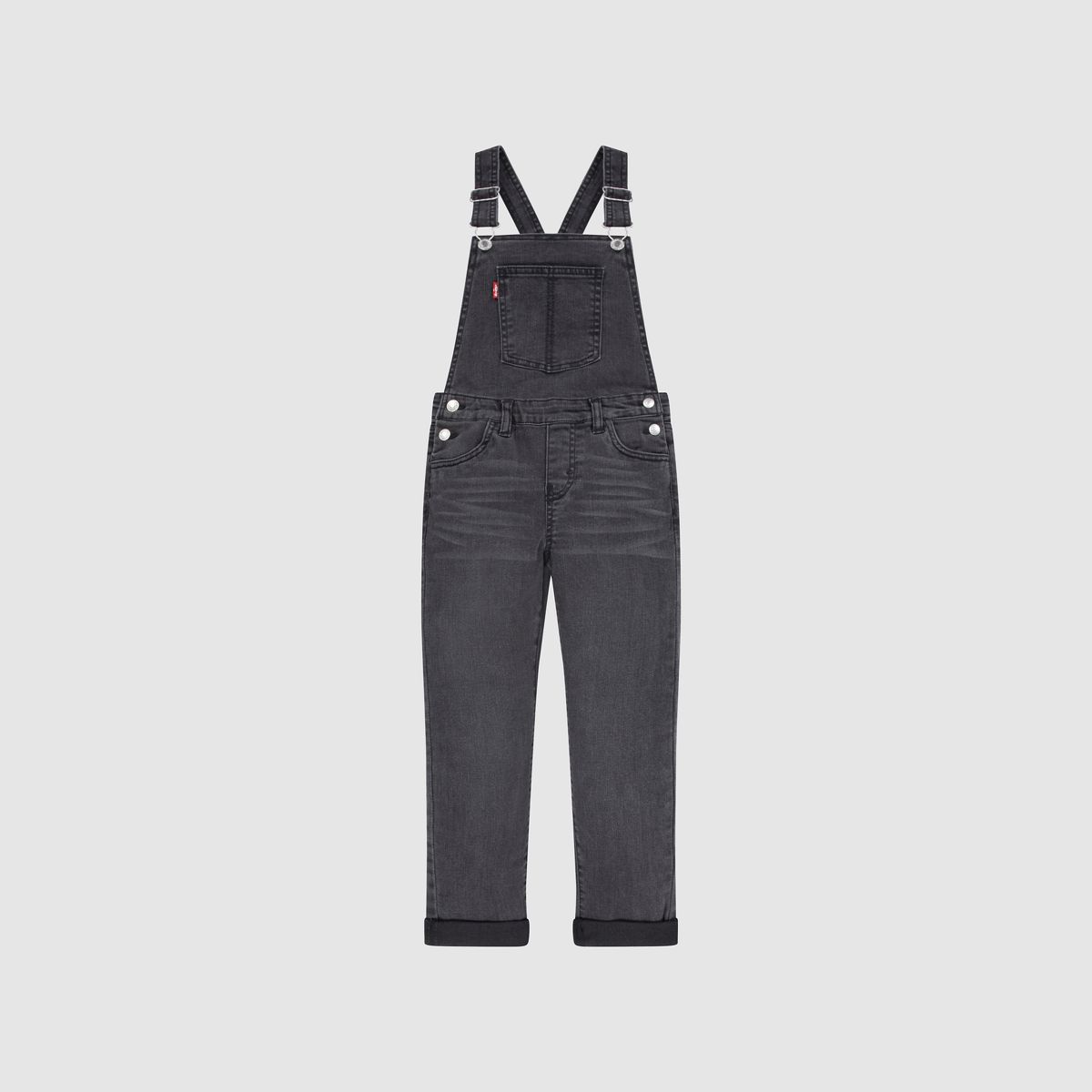Little Girls 4-6x Girlfriend Overalls — Skyler - Dark Wash