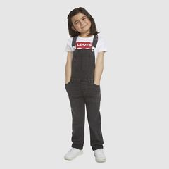 Little Girls 4-6x Girlfriend Overalls — Skyler - Dark Wash 1