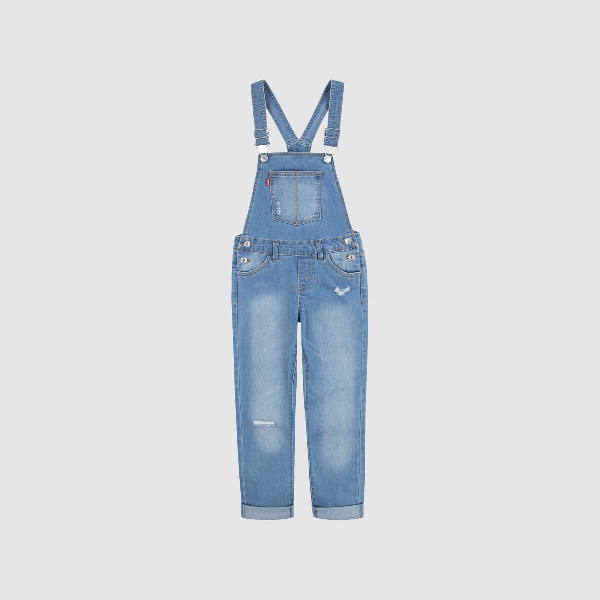 Little Girls 4-6x Girlfriend Overalls — Palisades - Medium Wash