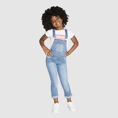 Little Girls 4-6x Girlfriend Overalls — Palisades - Medium Wash 1