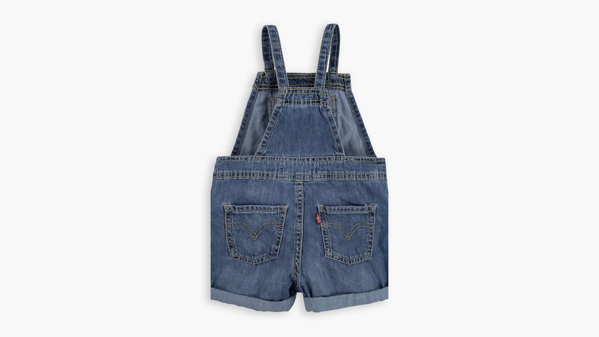 Knot Strap Shortall Toddler Girls 2T-4T — Day Off - Light Wash