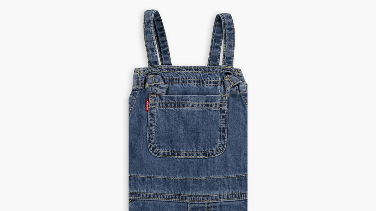 Knot Strap Shortall Toddler Girls 2T-4T — Day Off - Light Wash